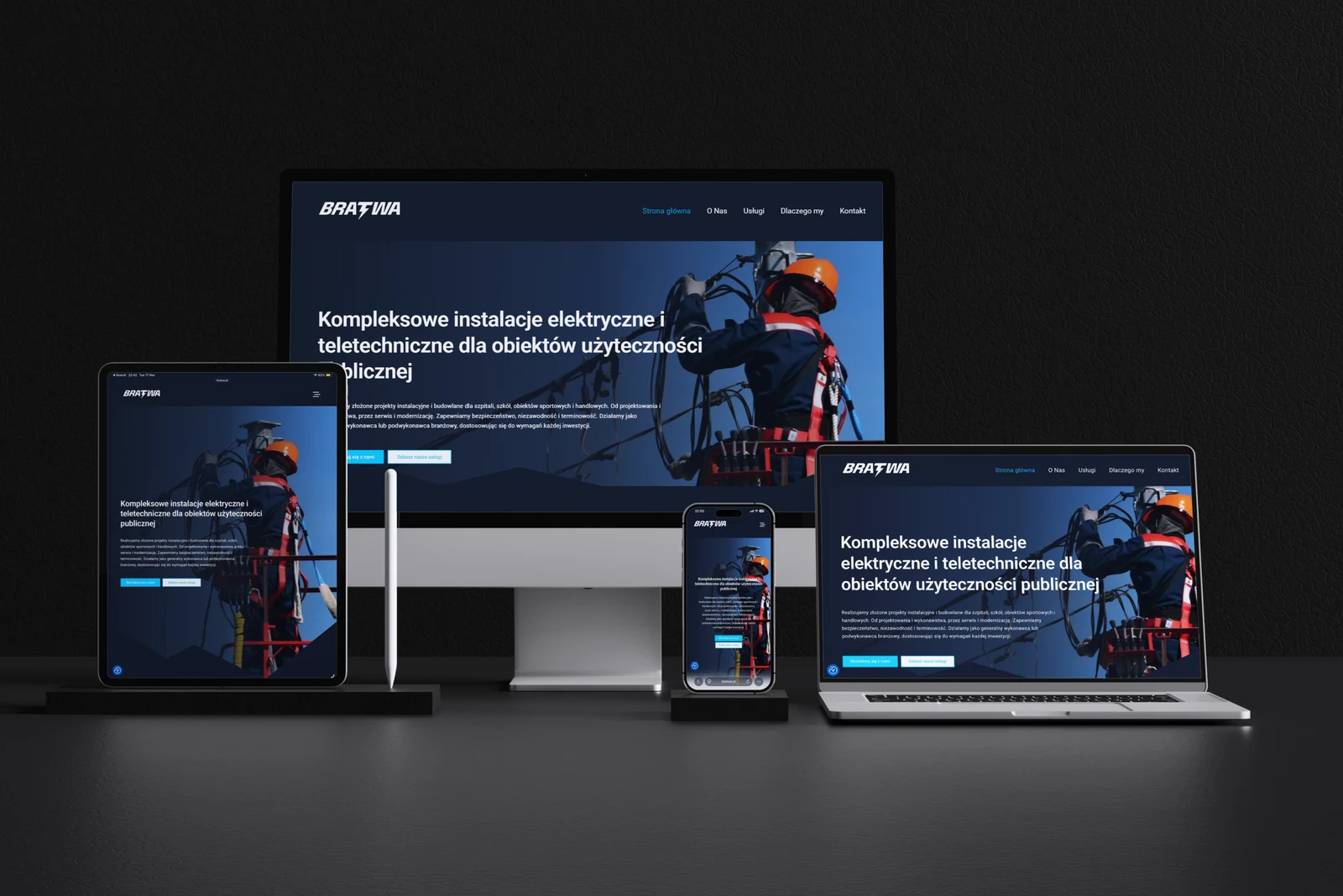 Strona bratwy na wyszystkich urządzeniach